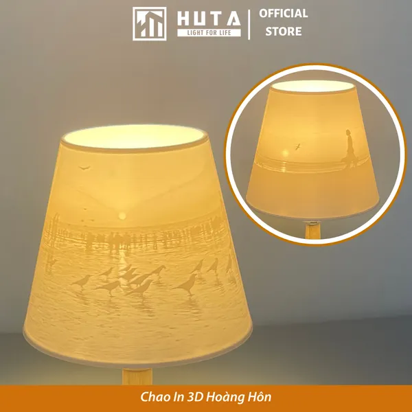 Đèn Ngủ In 3D HUTA Light For Life S14 Decor Phòng Ngủ, Điều Chỉnh Độ Sáng, In Ảnh Theo Yêu Cầu