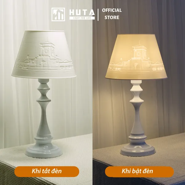 Đèn Ngủ In 3D HUTA Light For Life T2 Decor Phòng Ngủ, Điều Chỉnh Độ Sáng, In Ảnh Theo Yêu Cầu