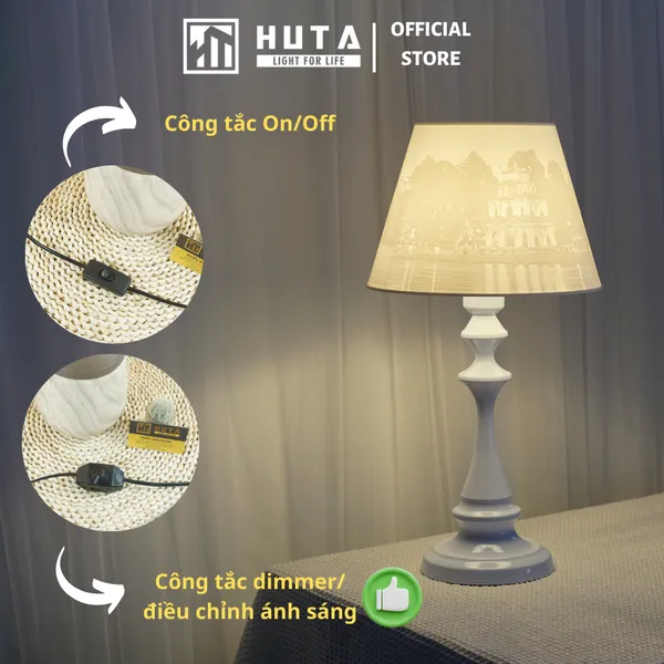 Đèn Ngủ In 3D HUTA Light For Life T2 Decor Phòng Ngủ, Điều Chỉnh Độ Sáng, In Ảnh Theo Yêu Cầu