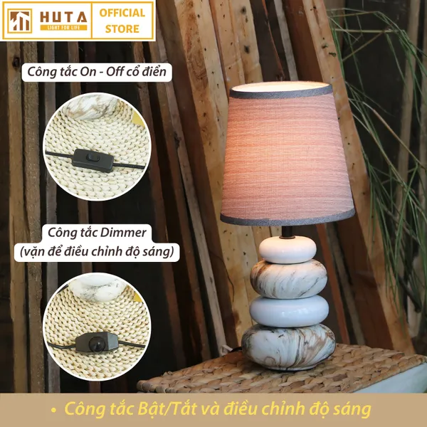 Đèn Ngủ Để Bàn Sứ HUTA S12