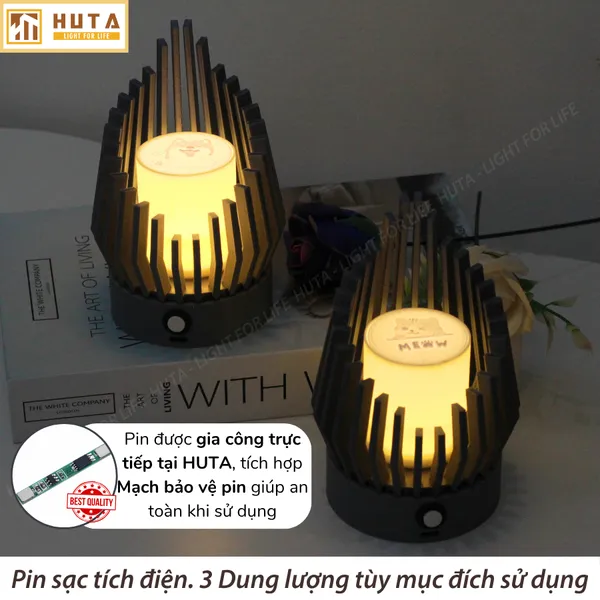 Đèn decor in 3D HUTA Light For Life Khởi Sắc trang trí bàn làm việc, góc nhỏ phòng ngủ