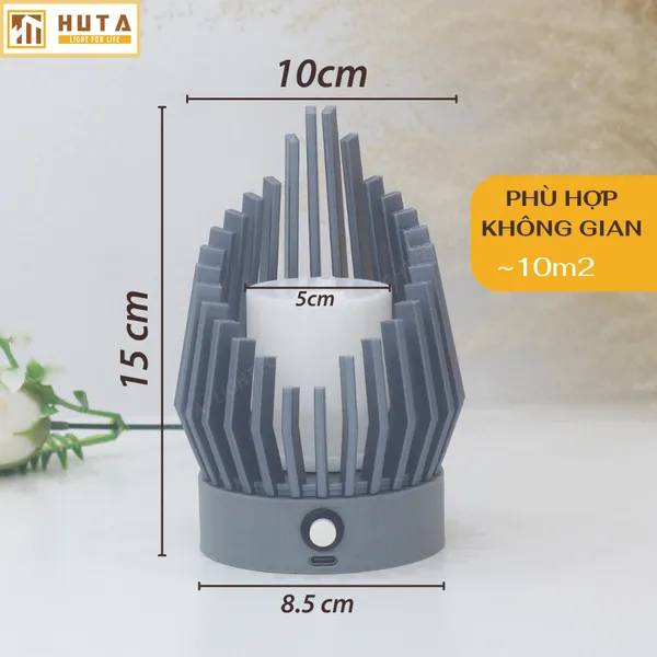 Đèn decor in 3D HUTA Light For Life Khởi Sắc trang trí bàn làm việc, góc nhỏ phòng ngủ