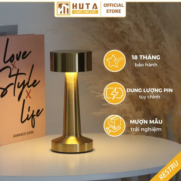 Đèn Bàn Led Quầy Bar, Quán Bar, Nhà Hàng Pin Sạc Tích Điện Mã RESTRU