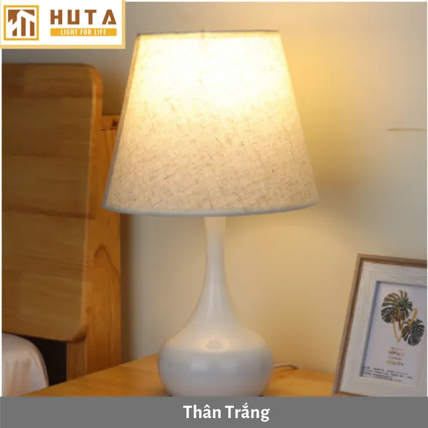Đèn Ngủ Để Bàn Thép HUTA T3 Ánh Sáng Vàng, Điều Chỉnh Độ Sáng, Bảo Hành 24 Tháng