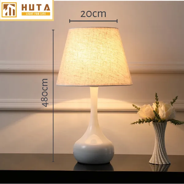 Đèn Ngủ Để Bàn Thép HUTA T3 Ánh Sáng Vàng, Điều Chỉnh Độ Sáng, Bảo Hành 24 Tháng
