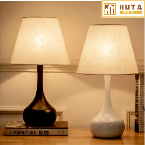 Đèn Ngủ Để Bàn Thép HUTA T3 Ánh Sáng Vàng, Điều Chỉnh Độ Sáng, Bảo Hành 24 Tháng