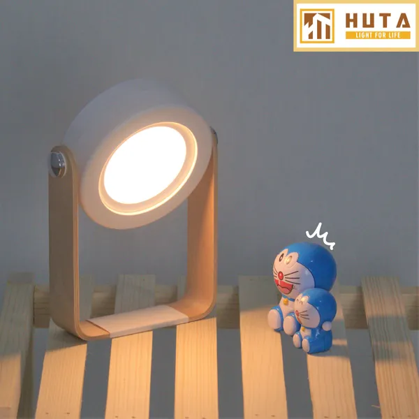 Đèn ngủ để bàn HUTA Mã DS1 Đổi Kiểu Đa Dạng, Tăng Giảm 3 Mức Sáng, Decor Trang Trí