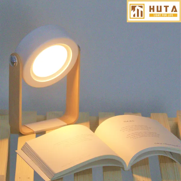 Đèn ngủ để bàn HUTA Mã DS1 Đổi Kiểu Đa Dạng, Tăng Giảm 3 Mức Sáng, Decor Trang Trí