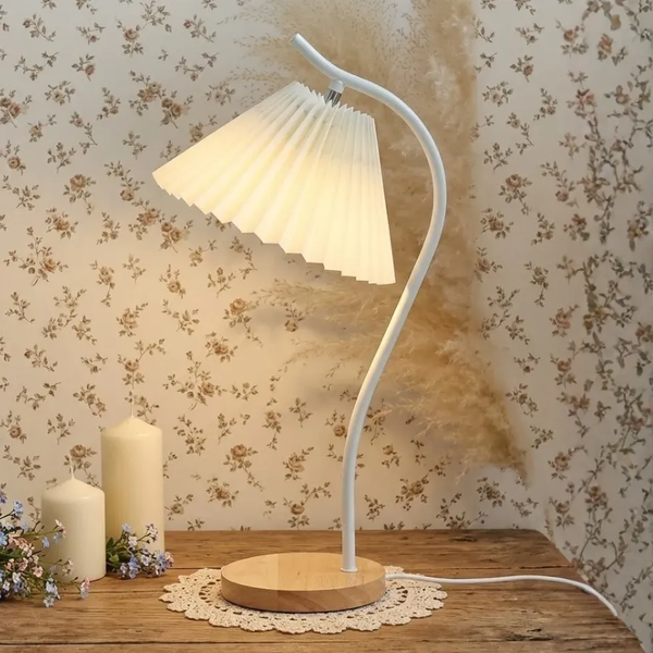 Đèn Ngủ Để Bàn HUTA Light For Life Mã T14 Thân Kim Loại, Điều Chỉnh Ánh Sáng Vàng, Decor Phòng Ngủ