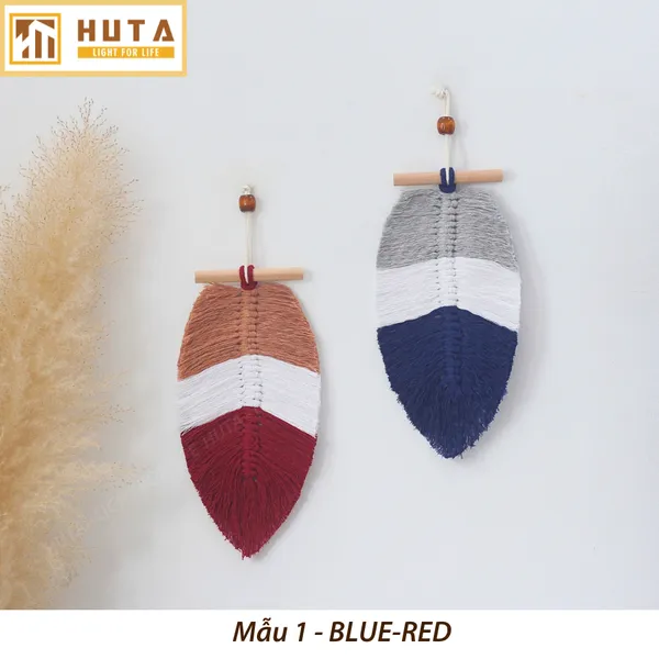 Dây treo Macrame phong cách lá cầu vồng trang trí phòng, decor homestay phong cách Vintage