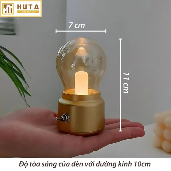 Đèn Bàn Led Quầy Bar, Quán Bar, Nhà Hàng Pin Sạc Tích Điện Mã MN1