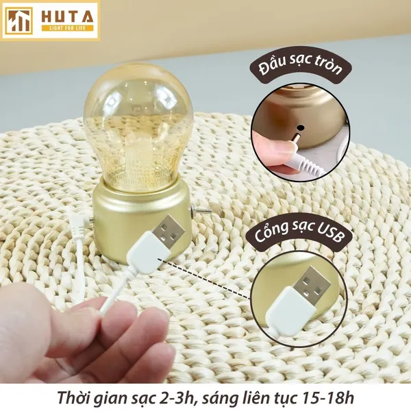 Đèn Bàn Led Quầy Bar, Quán Bar, Nhà Hàng Pin Sạc Tích Điện Mã MN1