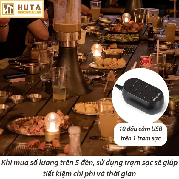 Đèn Bàn Led Quầy Bar, Quán Bar, Nhà Hàng Pin Sạc Tích Điện Mã MN1
