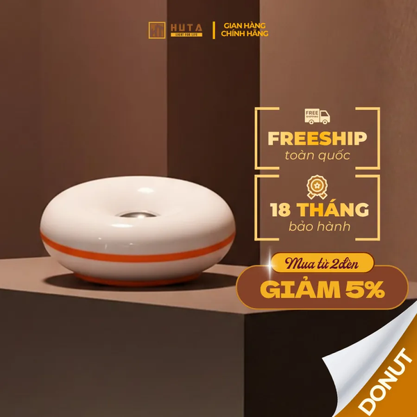 Đèn Bàn Trang Trí HUTA Light For Life DONUT Phong Cách Hiện Đại, Decor Phòng, Điều Chỉnh Độ Sáng