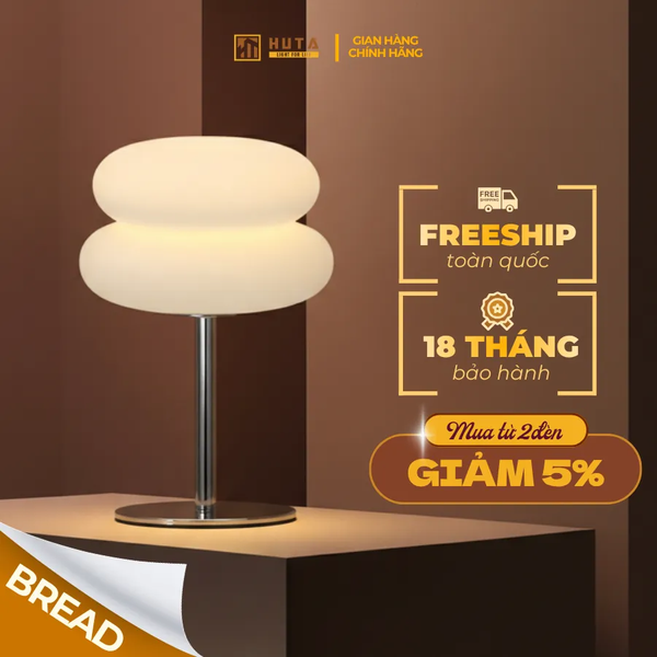 Đèn Bàn Trang Trí HUTA Light For Life BREAD Decor Phòng, Điều Chỉnh Độ Sáng Linh Hoạt