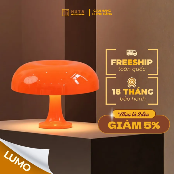Đèn Bàn Trang Trí HUTA Light For Life LUMO Decor Phòng, Điều Chỉnh Độ Sáng