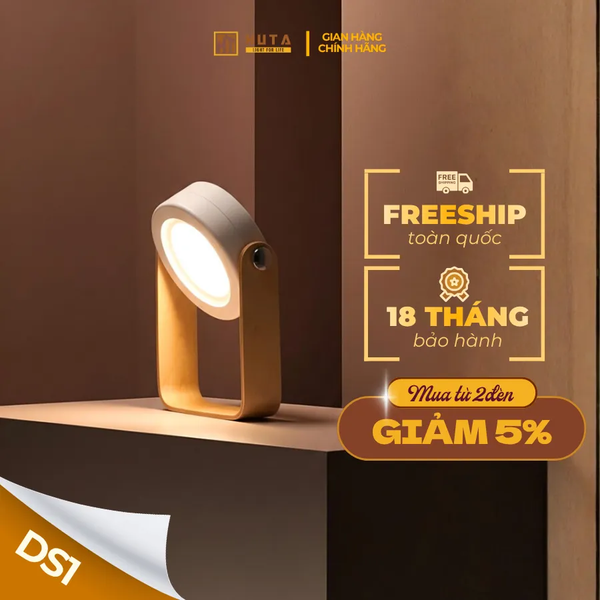 Đèn Bàn Đọc Sách HUTA Light For Life DS1 Đổi Kiểu Đa Dạng, Tăng Giảm 3 Mức Sáng, Decor Trang Trí