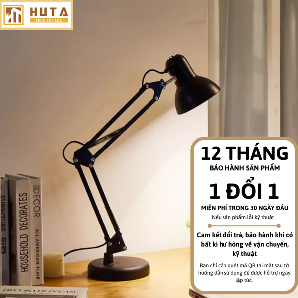 Đèn Bàn Làm Việc HUTA Light For Life KYSU1 Kiểu Dáng Pixar, Khớp Nối Điều Chỉnh