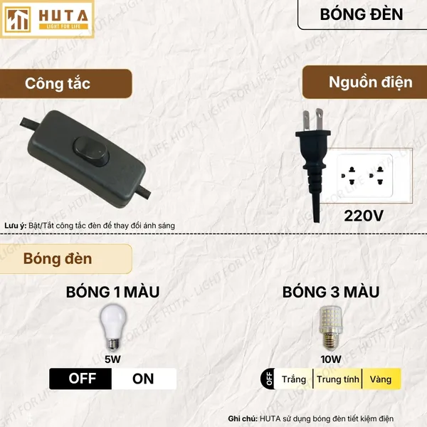 Đèn Bàn Làm Việc HUTA Light For Life KYSU01 Kiểu Dáng Pixar, Khớp Nối Điều Chỉnh