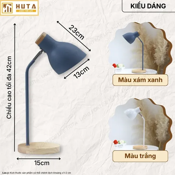 Đèn Bàn Học HUTA Light For Life LVG1 Ánh Sáng Trắng Vàng, Decor Phòng, Đèn Bàn Làm Việc