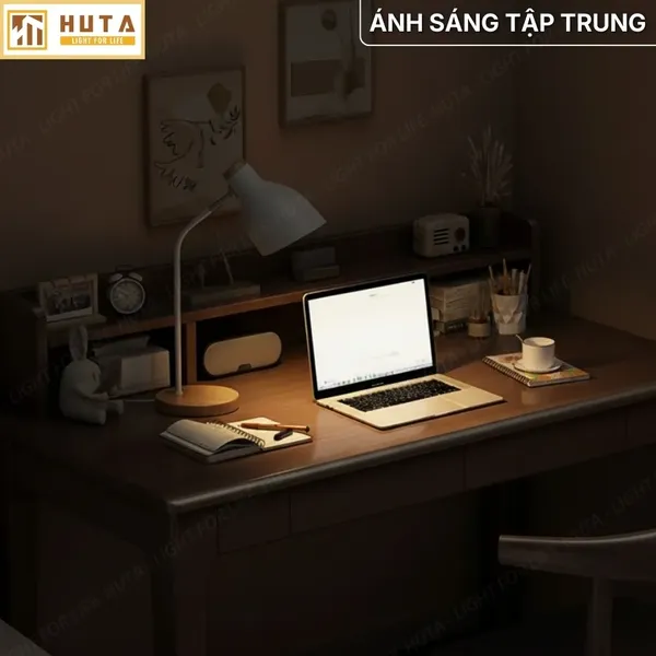 Đèn Bàn Học HUTA Light For Life LVG1 Ánh Sáng Trắng Vàng, Decor Phòng, Đèn Bàn Làm Việc