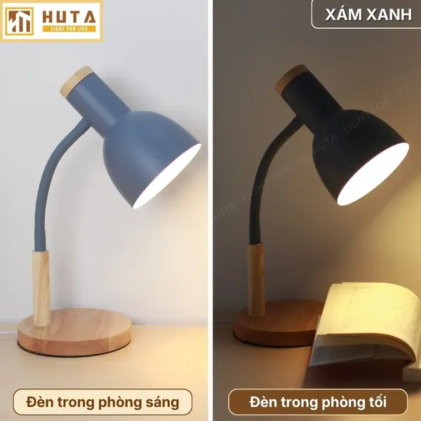 Đèn Bàn Học HUTA Light For Life LVG2 Bóng Led 3 Màu Sáng, Decor Phòng, Đèn Bàn Làm Việc