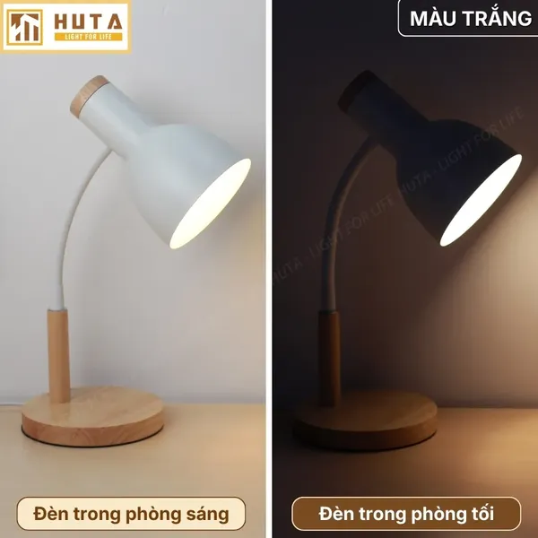 Đèn Bàn Học HUTA Light For Life LVG2 Bóng Led 3 Màu Sáng, Decor Phòng, Đèn Bàn Làm Việc