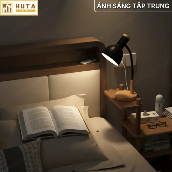 Đèn Bàn Học HUTA Light For Life LVG2 Bóng Led 3 Màu Sáng, Decor Phòng, Đèn Bàn Làm Việc