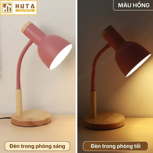 Đèn Bàn Học HUTA Light For Life LVG2 Bóng Led 3 Màu Sáng, Decor Phòng, Đèn Bàn Làm Việc