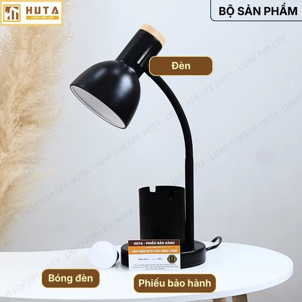 Đèn Bàn Học HUTA Light For Life LVK2 Đèn Bàn Làm Việc, Bóng Led 3 Màu Sáng, Bảo Hành 24 Tháng