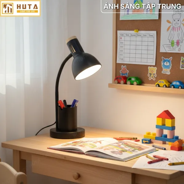 Đèn Bàn Học HUTA Light For Life LVK2 Đèn Bàn Làm Việc, Bóng Led 3 Màu Sáng, Bảo Hành 24 Tháng