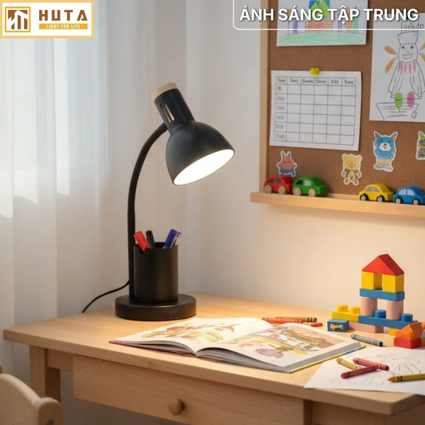 Đèn Bàn Học HUTA Light For Life LVK2 Đèn Bàn Làm Việc, Bóng Led 3 Màu Sáng, Bảo Hành 24 Tháng