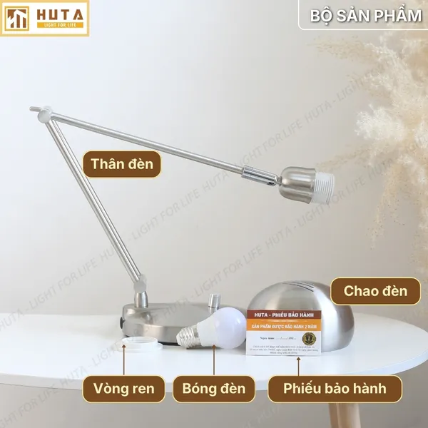 Đèn Bàn Học HUTA Light For Life LVK3 Bóng Led 3 Màu Sáng, Bảo Hành 24 Tháng