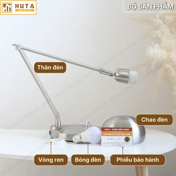 Đèn Bàn Học HUTA Light For Life LVK3 Bóng Led 3 Màu Sáng, Bảo Hành 24 Tháng