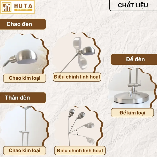 Đèn Bàn Học HUTA Light For Life LVK3 Bóng Led 3 Màu Sáng, Bảo Hành 24 Tháng