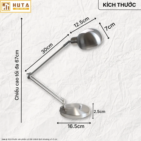 Đèn Bàn Học HUTA Light For Life LVK3 Bóng Led 3 Màu Sáng, Bảo Hành 24 Tháng