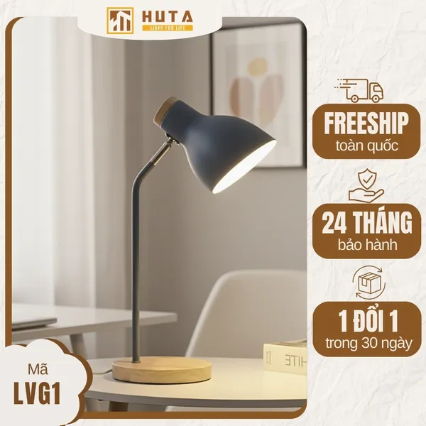 Đèn Bàn Học HUTA Light For Life LVG1 Ánh Sáng Trắng Vàng, Decor Phòng, Đèn Bàn Làm Việc