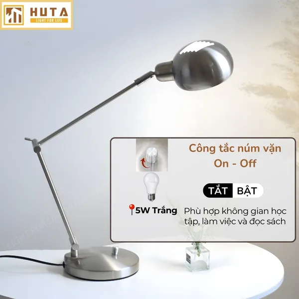 Đèn Bàn Học HUTA Light For Life LVK3 Bóng Led 3 Màu Sáng, Bảo Hành 24 Tháng