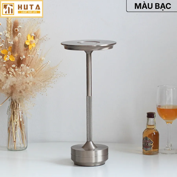 Đèn Bàn Cảm Ứng Hiện Đại HUTA Light For Life AL4 Kim Loại Sơn Tĩnh Điện, Thiết Kế Hiện Đại, Pin Sạc Tích Điện