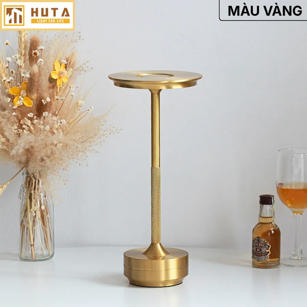 Đèn Bàn Cảm Ứng Hiện Đại HUTA Light For Life AL4 Kim Loại Sơn Tĩnh Điện, Thiết Kế Hiện Đại, Pin Sạc Tích Điện