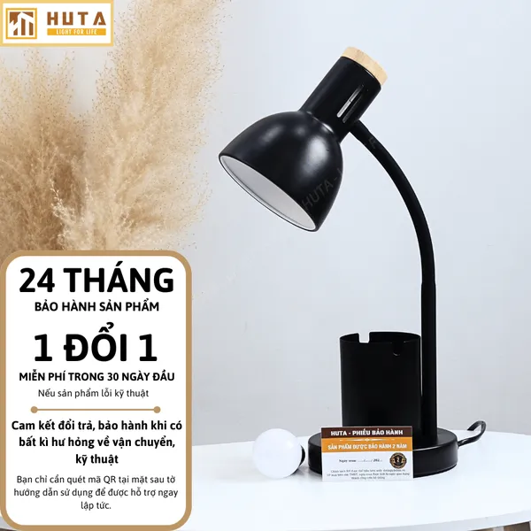 Đèn Bàn Học HUTA Light For Life LVK2 Đèn Bàn Làm Việc, Bóng Led 3 Màu Sáng, Bảo Hành 24 Tháng