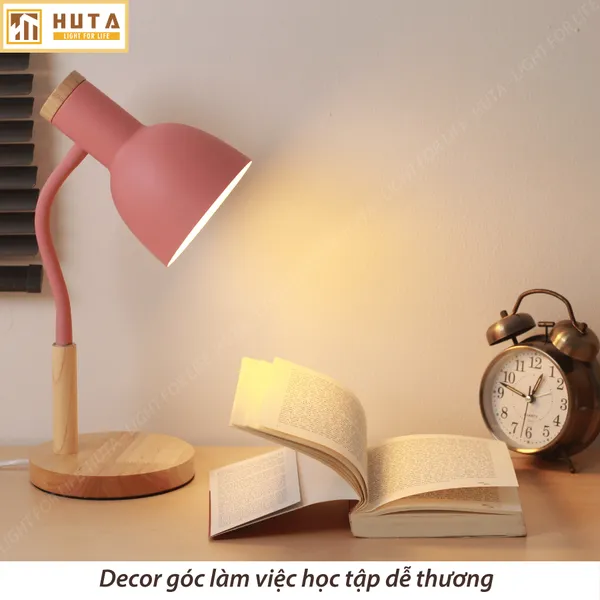 Đèn Bàn Học HUTA Light For Life LVG02 Bóng Led 3 Màu Sáng, Decor Phòng, Đèn Bàn Làm Việc