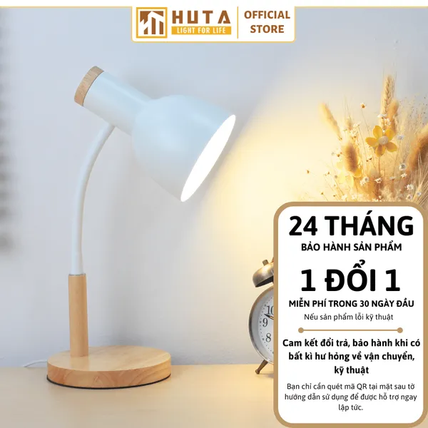 Đèn Bàn Học HUTA Light For Life LVG02 Bóng Led 3 Màu Sáng, Decor Phòng, Đèn Bàn Làm Việc