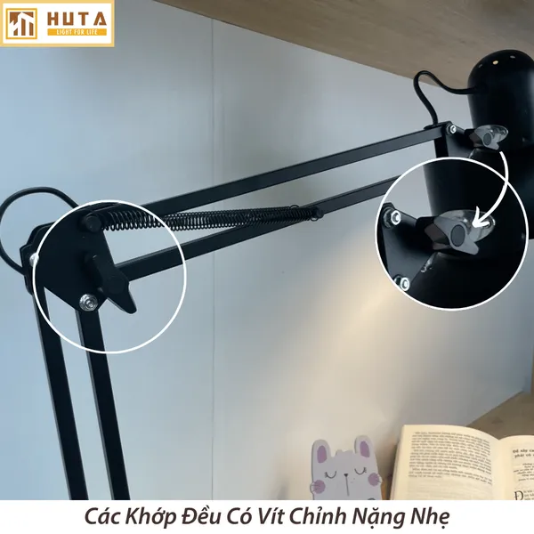 Đèn bàn làm việc HUTA Light For Life K01 Kiểu Dáng Pixar, Khớp Nối Điều Chỉnh Linh Hoạt