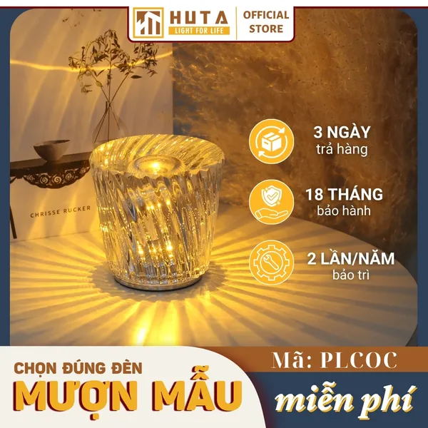 Đèn Bàn Led Quầy Bar, Quán Bar, Nhà Hàng Pin Sạc Tích Điện Mã PLCOC