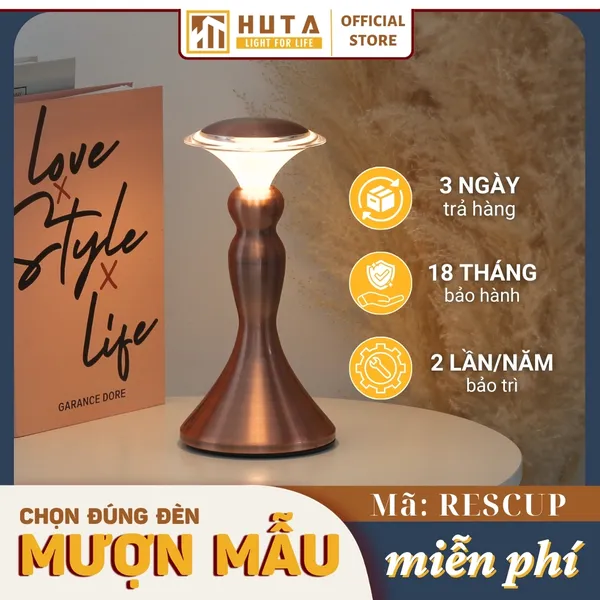 Đèn Bàn Led Quầy Bar, Quán Bar, Nhà Hàng Pin Sạc Tích Điện Mã RESCUP