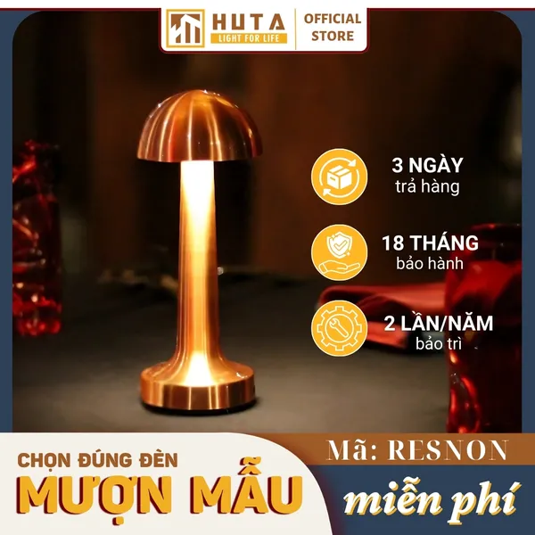 Đèn Bàn Led Quầy Bar, Quán Bar, Nhà Hàng Pin Sạc Tích Điện Mã RESNON