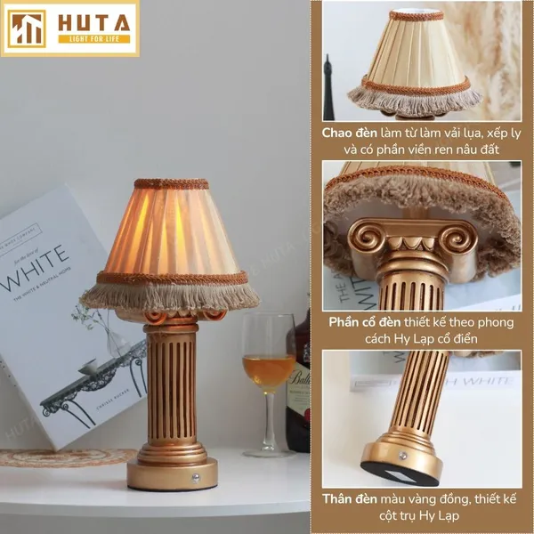Đèn Bàn Led Quầy Bar HUTA Light For Life CODIEN Hoài Cổ, Cảm Ứng