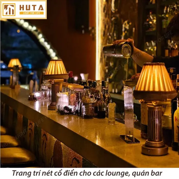 Đèn Bàn Led Quầy Bar HUTA Light For Life CODIEN Hoài Cổ, Cảm Ứng