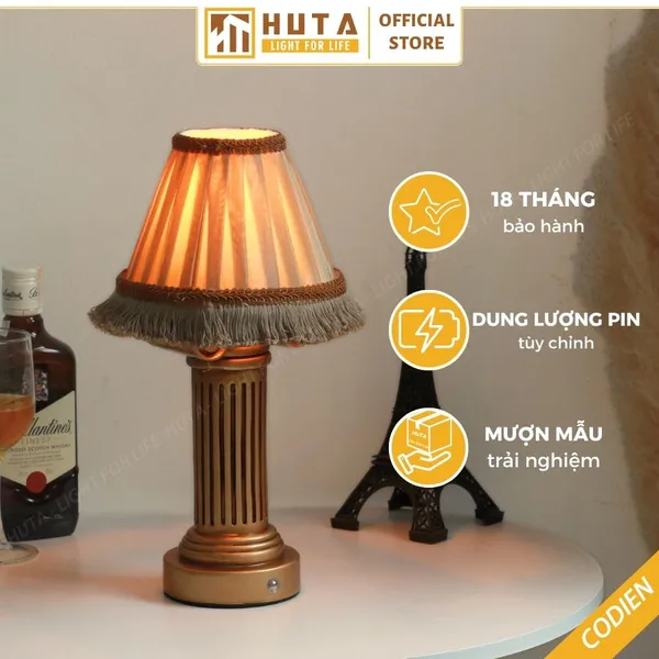 Đèn Bàn Led Quầy Bar HUTA Light For Life CODIEN Hoài Cổ, Cảm Ứng